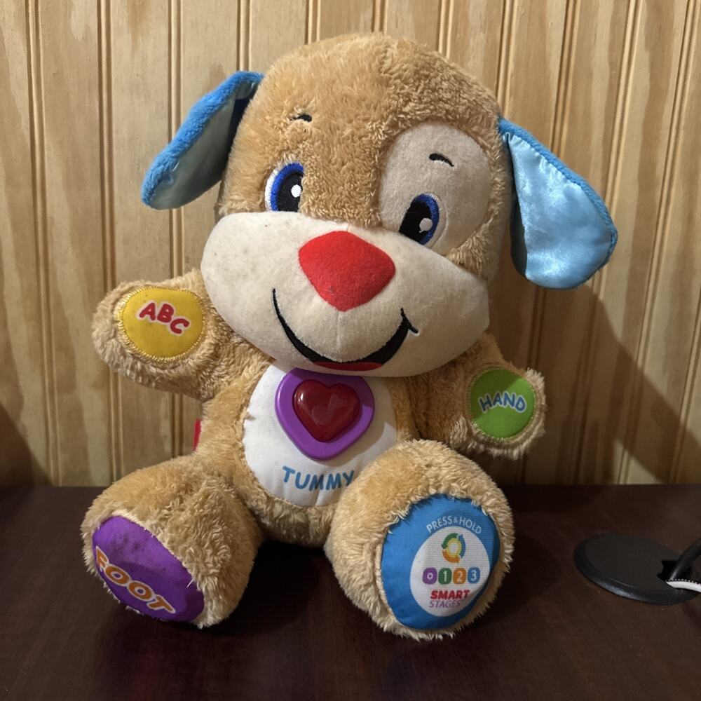 ⭐️2014 Fisher Price Laugh & Learn Smart Stages Puppy Dog Interactive Plush